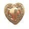 Buttons Galore and More Bulk Buttons - Gold Heart - 100 Buttons
